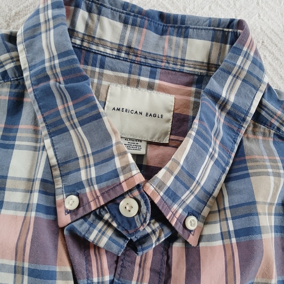 aeo ♡ flannel button down american eagle - Picture 3 of 10
